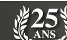 Protection feu alarme Logo 25 ans 1