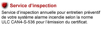 Protection feu alarme Zone texte 1