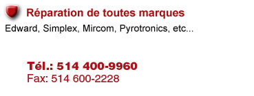 Protection feu alarme Zone texte 4