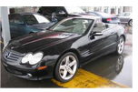 Mercedes SL 500 2005 vue devant et c&ocirc;t&eacute;